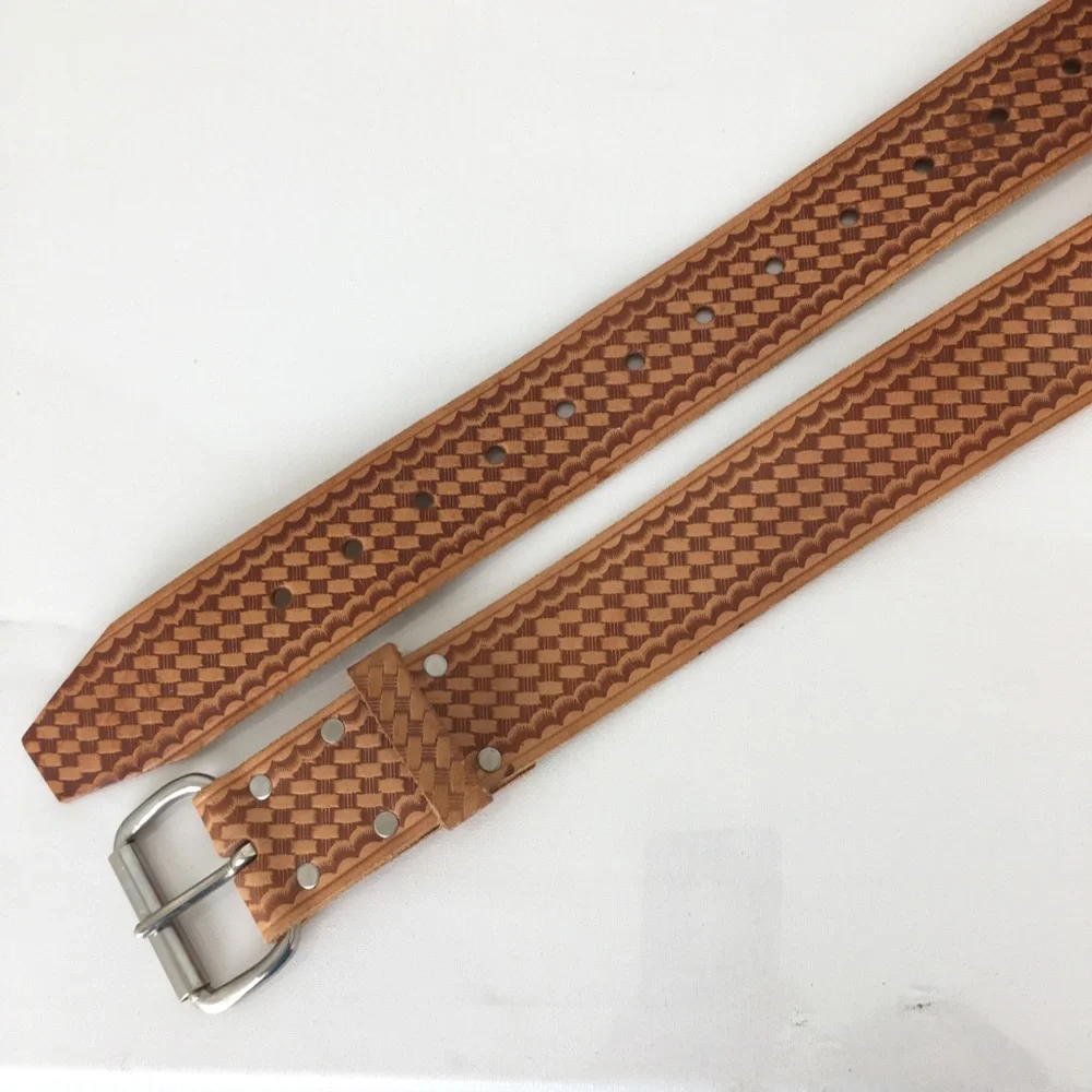 Nicholas Pro-Line Top Grain Cowhide Leather Professional Work Belt No. 960 Brown